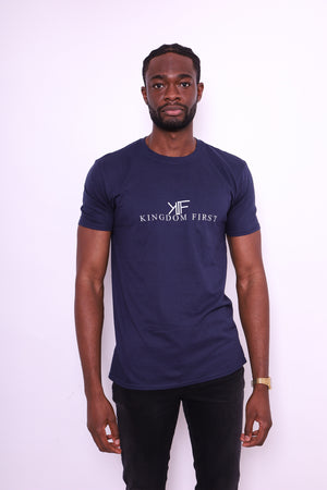 Kingdom First Unisex Navy T-shirt