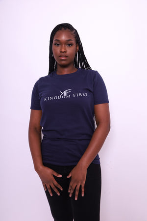 Kingdom First Unisex Navy T-shirt