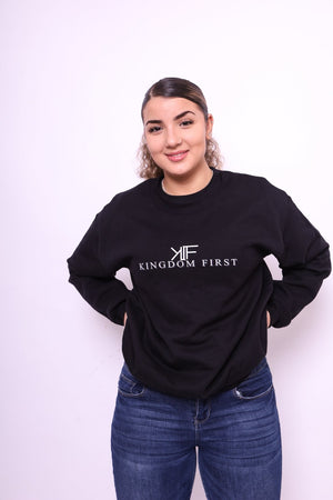 Kingdom First Black Unisex Jumper